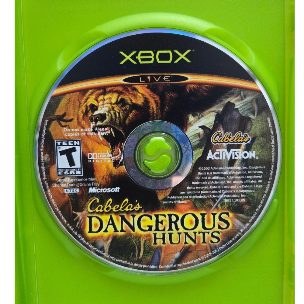 Cabela's Dangerous Hunts 2003 & Deer Hunt 2004 - Xbox - Complete CIB 2 Games - Picture 3 of 15